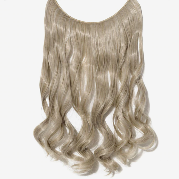 Drag Wig Extension Curly Ash Blonde Mix Silver Gray - Drag Wig Expert