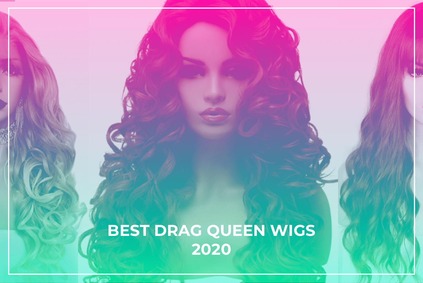 8. Drag Queen Blue Curly Hair Wig Cap - wide 5